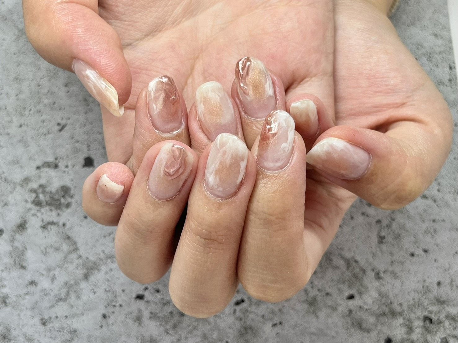ニュアンスマーブル - Megumi Nail