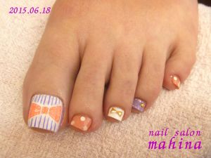 リボンガーリーネイル☆（ネイルカラー）