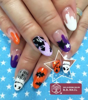 ハロウィーンネイル