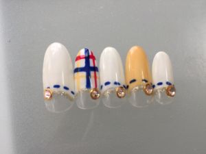 カラフルチェックネイル