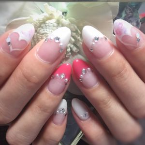 ハートタイダイネイル