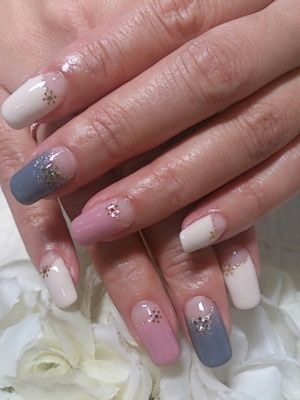 雪の結晶ネイル