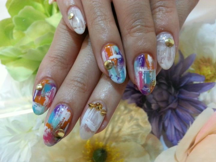 ペンキ風アート